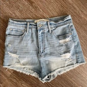 Abercrombie High-Rise Denim Shorts